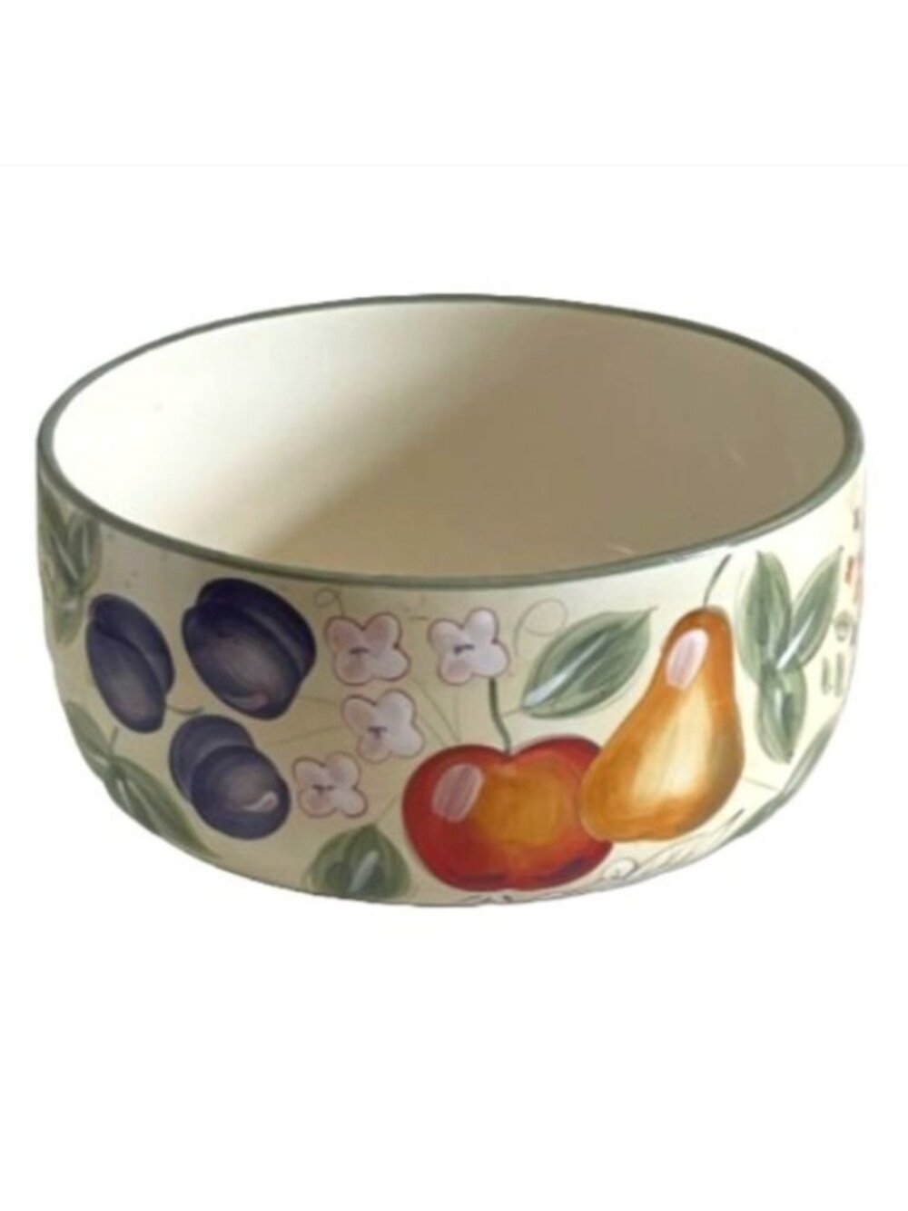 Vintage Target HOME Fruit Grove Large Ceramic Serving Bowl 10.75" x 5" Mint